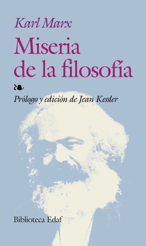 Portada de Miseria de la filosofia