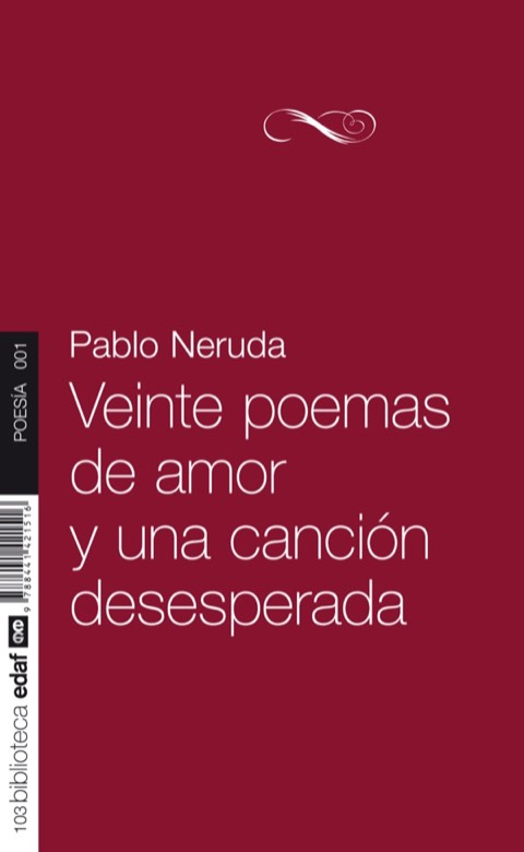 Portada de Veinte poemas de amor y una canción desesperada
